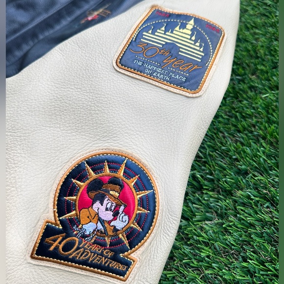 Disneyland Mickey Mouse 50th Anniversary Varsity Leather Jacket (SOLD) - Picture 6 of 8